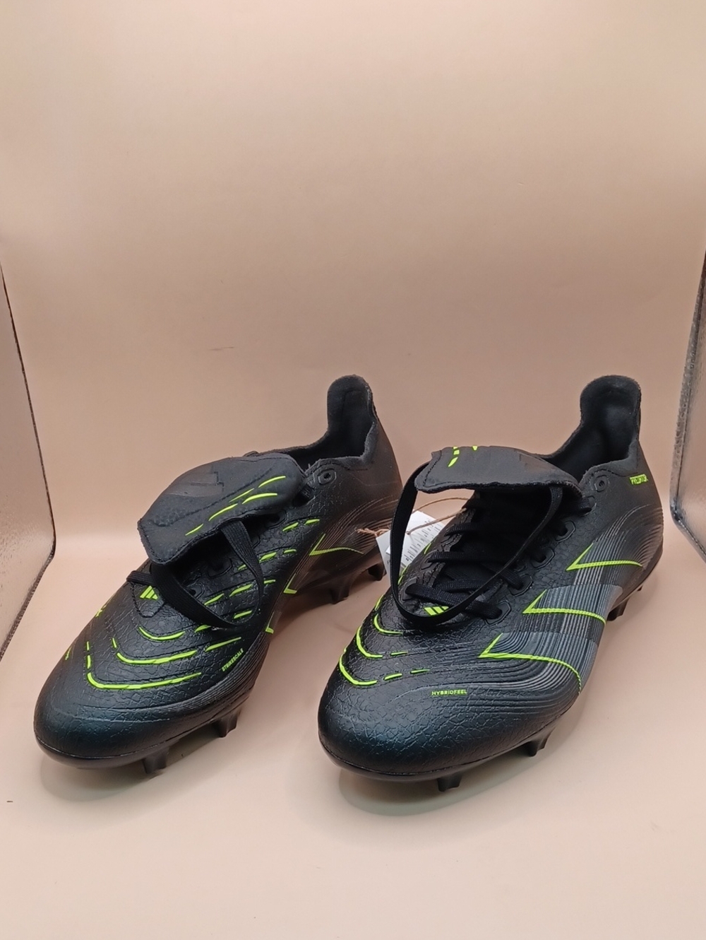 Adidas Predator Leauge Fold-Over Cleats-Black/Green Men Size 7D US JI1110
